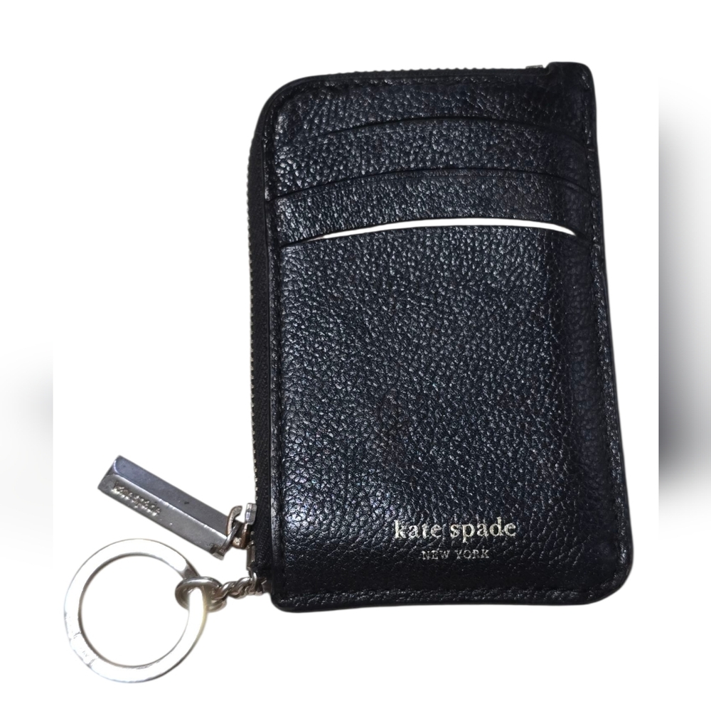 Kate Spade Black Leather Card Holder